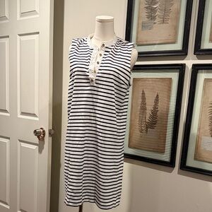 Draper James Striped Sleeveless Dress